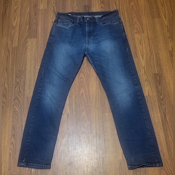Levi's 502 Straight Leg Men's Blue Denim Jeans W34 L32 B66 - Picture 1 of 12